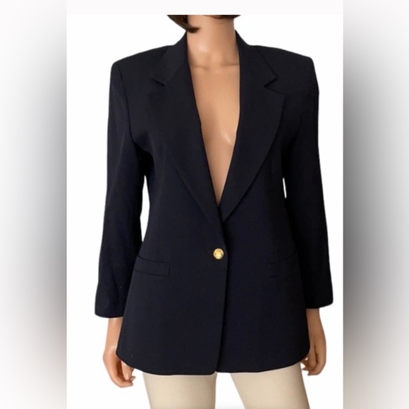 Austin Reed Navy Blazer with Gold Buttons - Picture 1 of 1